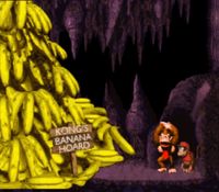 une photo d'Ã©cran de Donkey Kong Country sur Nintendo Super Nes